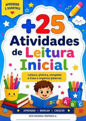 Capa: +25 atividades de leitura inicial