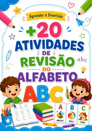 Capa: +20 atividades de revisão do alfabeto